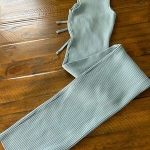 Mink Pink Ribbed knit Women's midi dress